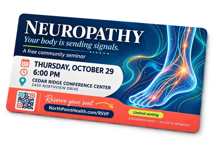 Neuropathy community seminar 6 by 12 self-mailer
