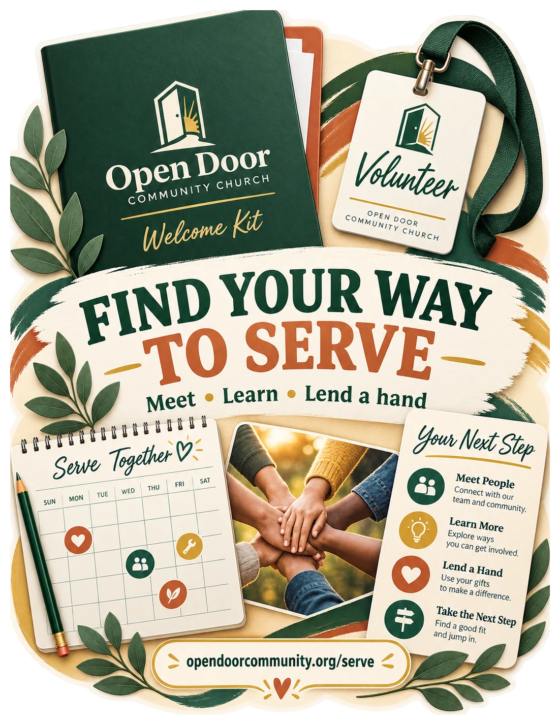 Volunteer welcome kit.