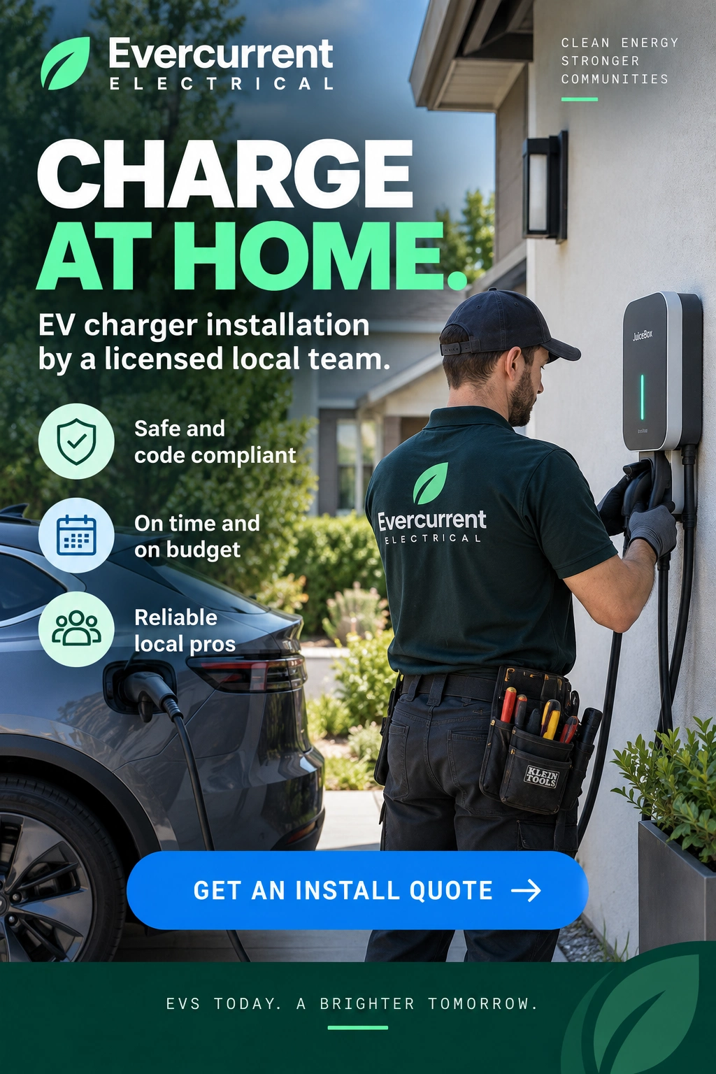 EV-charger lead unit: plan the right setup for your driveway, get an install quote.